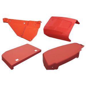 plastové kryty vyrobené vstřikováním