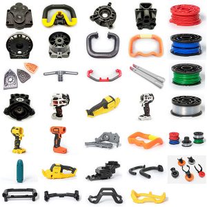 termoplastické vstřikované komponenty pro elektrické nářadí